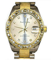 Paul Jardin Bling Watch With Date Adjust 
Suggested Retail Price: $49.95